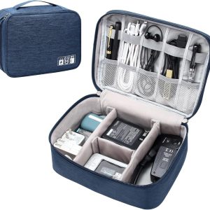 SELLYFELLY Electronics Organizer Travel Universal Cable Organizer Bag Waterproof Electronics Accessories Storage Cases for Cable